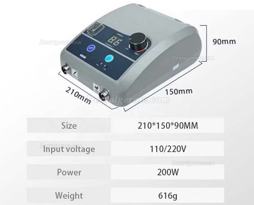 AI-TE&reg; AT-CM-031 mikromotor zahntechnik mit b&uuml;rstenlosem AT-A1 handst&uuml;ck mit 50.000 U/min